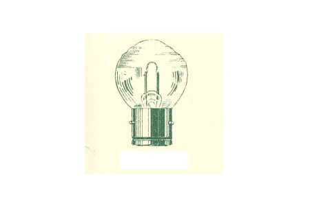 BA21s - Bulb 6V / 8V 50B clear (wavy sphere)