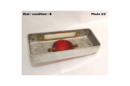 Taillight with licence plate light lens