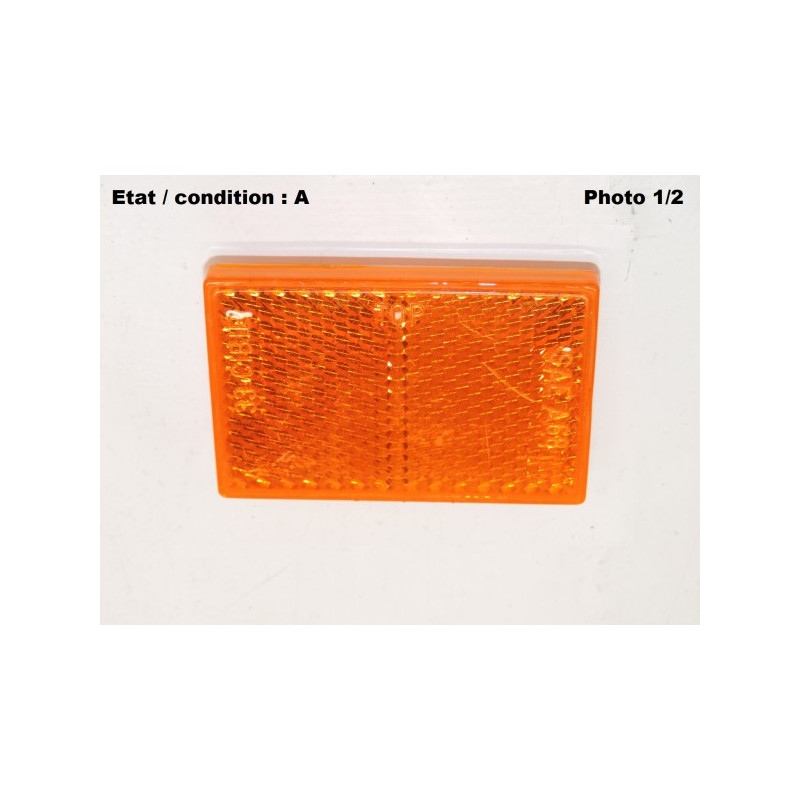 Orange rectangular reflector CIBIE 33