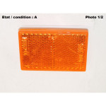 Orange rectangular reflector CIBIE 33