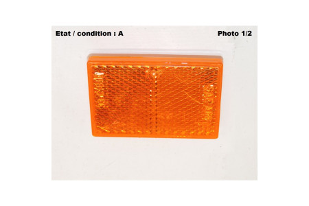 Orange rectangular reflector CIBIE 33