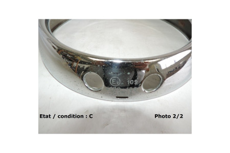PEUGEOT 404 - Enjoliveur phare CIBIE 573028 (chromé)