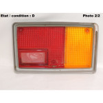 Left taillight lens SEIMA 646G (silver)