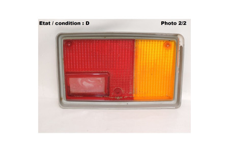 Left taillight lens SEIMA 646G (silver)