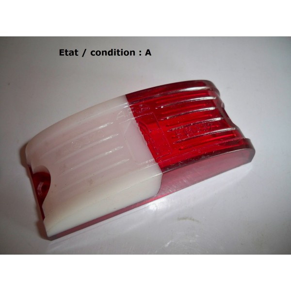 ARA 216G - Cabochon feu gabarit blanc/rouge gauche