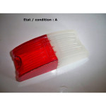 ARA 216D - Cabochon feu gabarit blanc/rouge droit