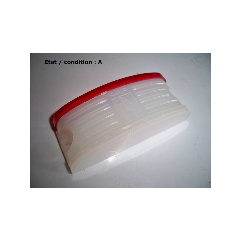 ARA 220H - Cabochon feu gabarit blanc/rouge