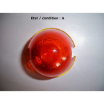 Cabochon feu orange clignotant "obus" AXO (verre)