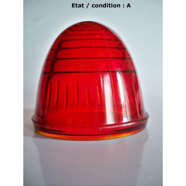 Cabochon feu arrière rouge "obus" SEIMA (verre)