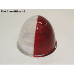 SCINTEX R6 1838/6 - Ogival light lens (cristal and red, ribbed side)