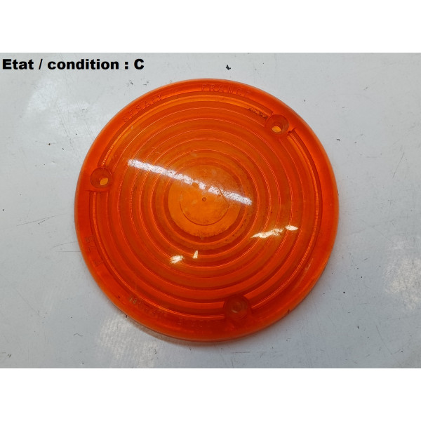 Cabochon feu orange SESALY F75