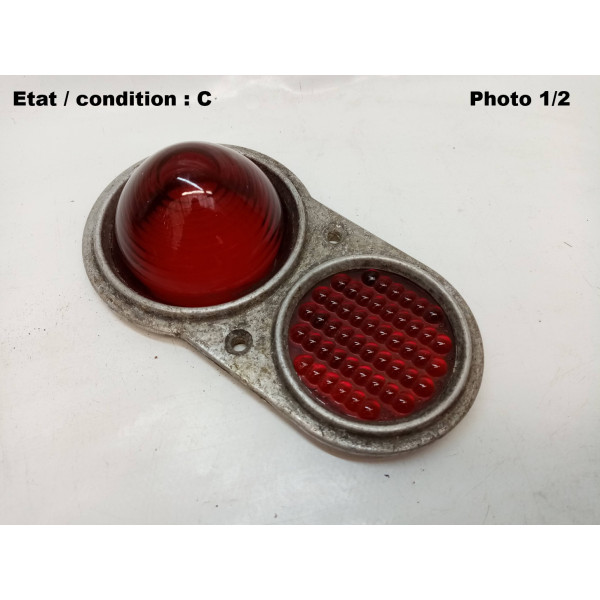 SIMCA Aronde (-53) - Taillight lens with reflector ALUVAC 21381