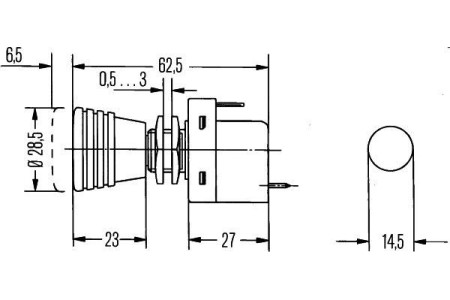 Pull switch HELLA 6ED004778-001