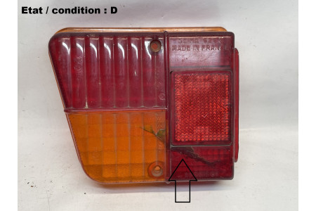 CITROEN 2CV, Ami 6 - Left tailight lens SEIMA 626G (non chromed side)