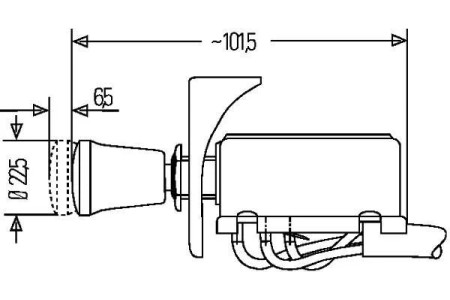 12V - Kit signal de feux détresse warning complet HELLA 6HD002535-035