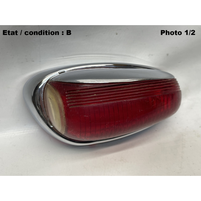 CITROEN 2CV (59-63) - Left chromed indicator light lens LABINAL 2422