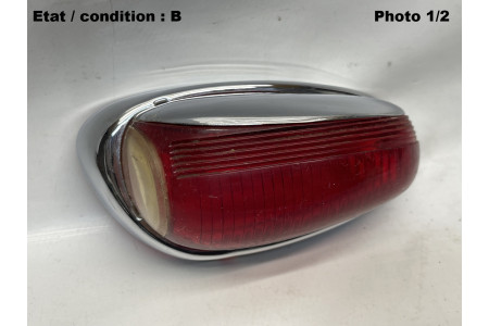 CITROEN 2CV (59-63) - Left chromed indicator light lens LABINAL 2422