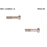 Pair of nickel plated brass screws 25mm