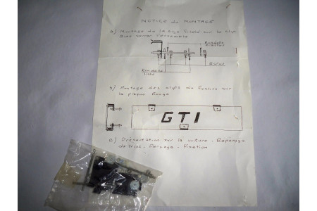 SIMCA TALBOT Horizon - Red decorative plate "Turbo"