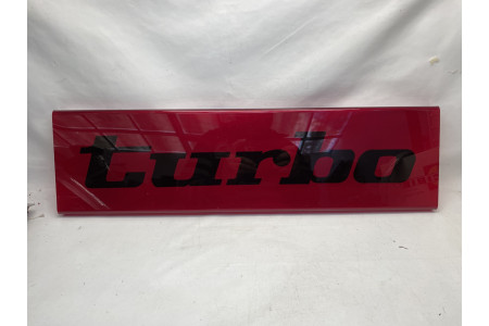TALBOT-SIMCA Horizon - Plaque décorative arrière rouge "Turbo"