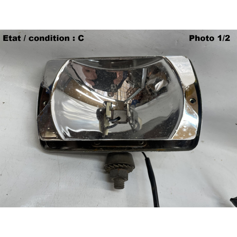 CIBIE 35 - Chromed housing for spotlight (with bulb-holder)