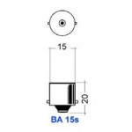 BA15s - Bulb 12V 21W yellow