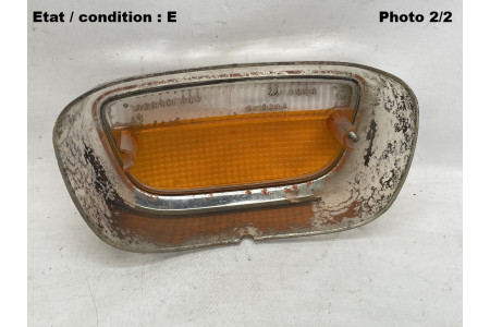 PEUGEOT 404 (70-75) - Cabochon feu avant clignotant veilleuse SEIMA 433 (chromé)