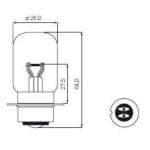 P22D P36D - Lampe 6V 45/40W jaune
