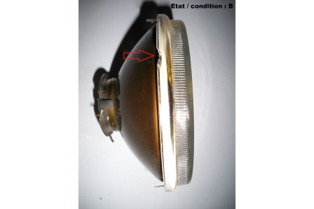 Yellow spotlight headlight Iode 175 César CIBIE 470214