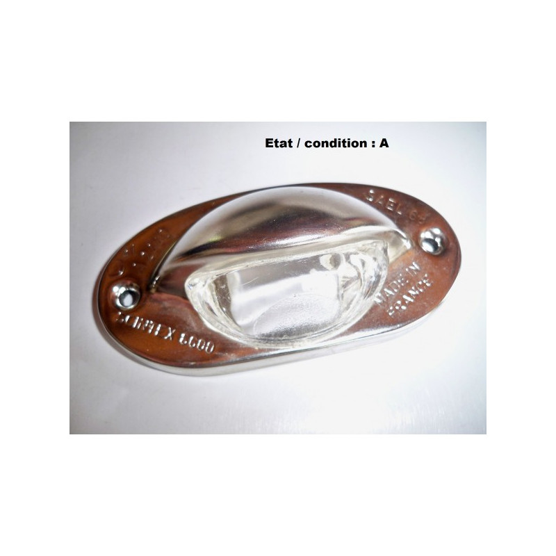 Cabochon feu plaque immatriculation SCINTEX 8600