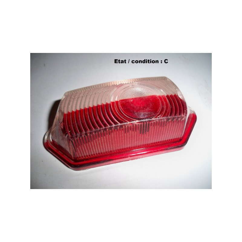 Red taillight + licence plate light lens AUTEROCHE 100
