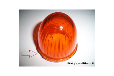 Orange taillight indicator lens SEIMA (glass)