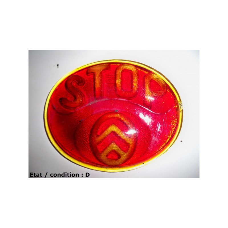 Red taillight lens (glass)