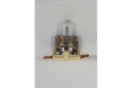 Lampe H2 12V 100W soudée sur porte-lampe