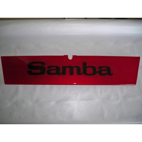 Plaque décorative arrière rouge "Samba"