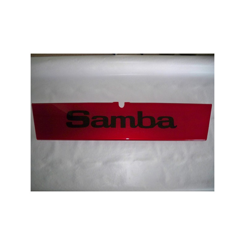 Plaque décorative arrière rouge "Samba"