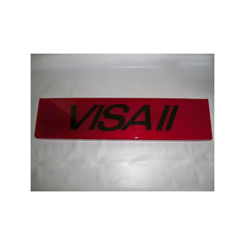 Red decorative plate "Samba"