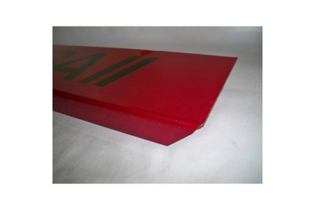 Plaque décorative arrière rouge "Visa II"