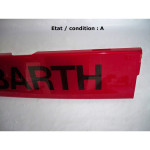 Red decorative plate "Visa II"