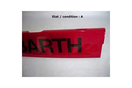Plaque décorative arrière rouge "Abarth"