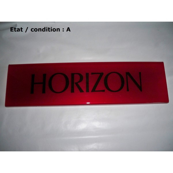 Plaque décorative arrière rouge "Horizon"