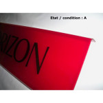 Plaque décorative arrière rouge "Horizon"