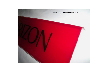 Plaque décorative arrière rouge "Horizon"
