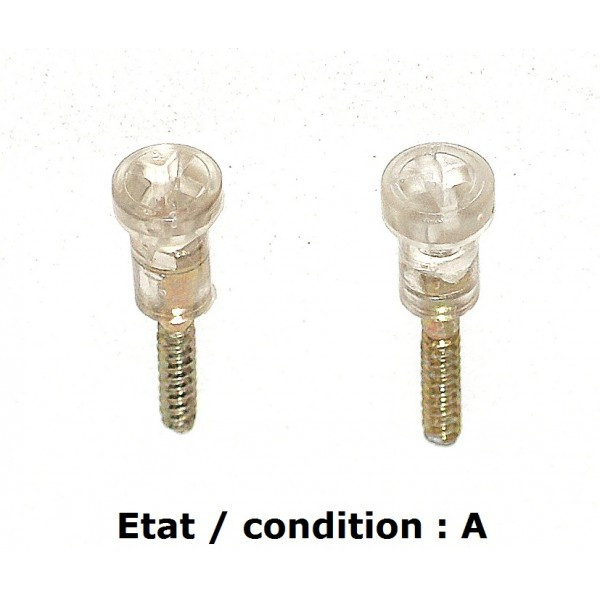 Pair of cristal screws 52mm
