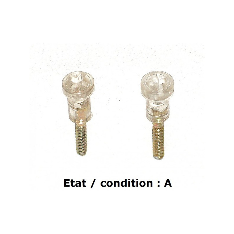 Pair of cristal screws 52mm