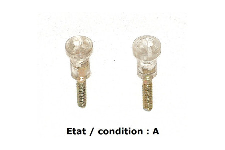 Pair of cristal screws 52mm