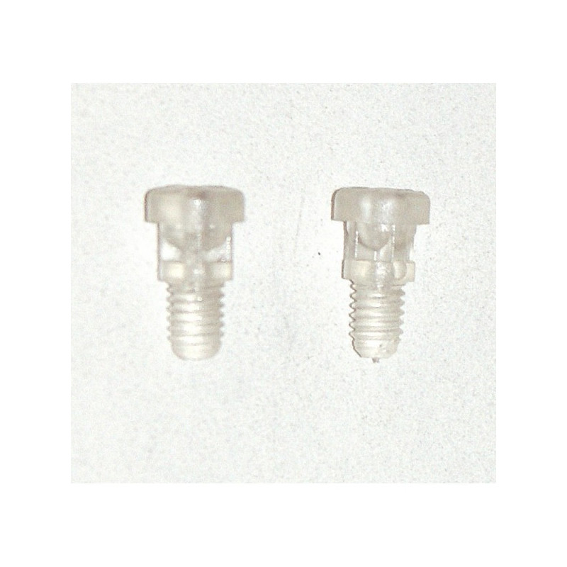 Paire vis spéciales polycarbonate 18mm