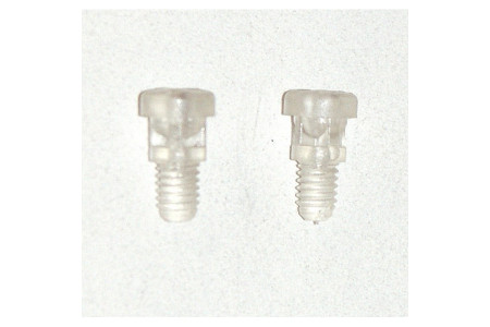 Paire vis spéciales polycarbonate 18mm