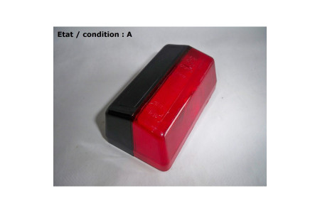 Cabochon feu gabarit noir et rouge ARA 027216