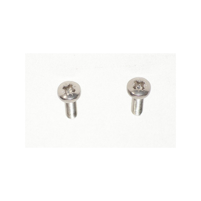 Pair of inox screws 16mm